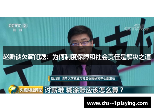 赵鹏谈欠薪问题：为何制度保障和社会责任是解决之道