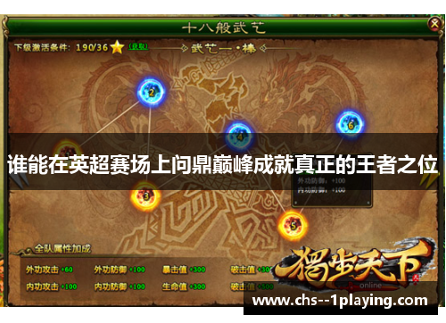 谁能在英超赛场上问鼎巅峰成就真正的王者之位 谁能在英超赛场上问鼎巅峰成就真正的王者之位